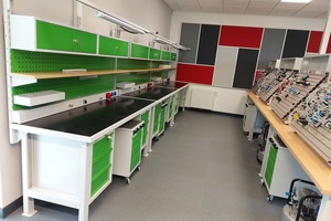 Warsztaty szkolne wyposażone w meble warsztatowe PROMAG