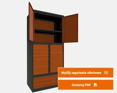Konfigurator 3D metalowych szaf narzędziowych TSS